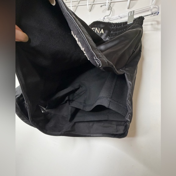 Athena Women's Black Satin Athletic Shorts - Picture 4 of 6